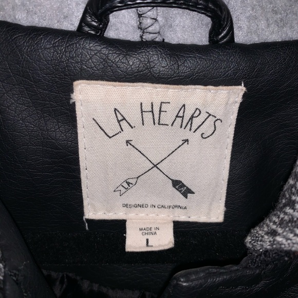 LA Hearts Leather/Knit Jacket - Picture 3 of 3